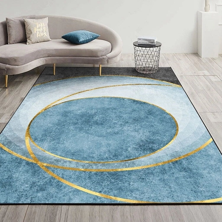 Modern Abstract Geometric Living Room Rug Coffee Table Cushion, Size: 140x200cm