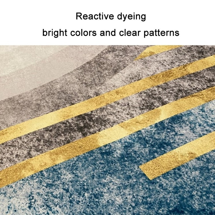 Modern Abstract Geometric Living Room Rug Coffee Table Cushion, Size: 140x200cm