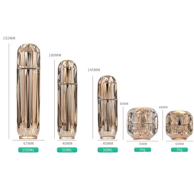 JG0111 Cosmetic Cream Essence Lotion Press Type Dispense Acrylic Bottle, Capacity: 30G