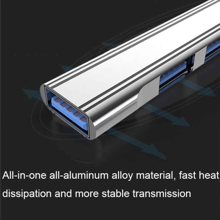 2 PCS Multifunctional Expanded Docking, Spec: USB 3.0 (Silver)