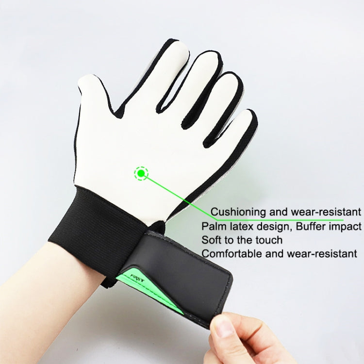 Children Football Goalkeeper Glove Latex Anti-Collision Goalkeeper Gloves, Size: 7