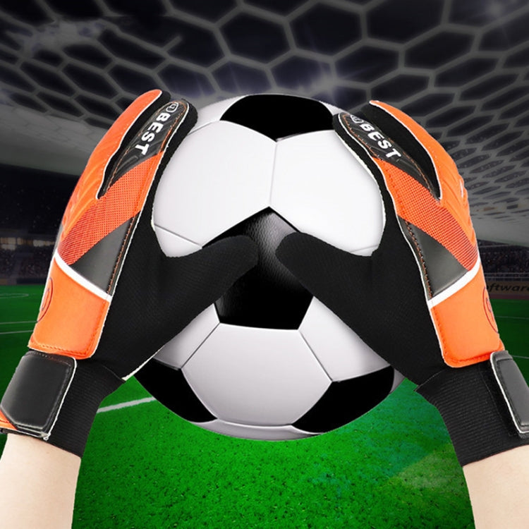 Children Football Goalkeeper Glove Latex Anti-Collision Goalkeeper Gloves, Size: 7