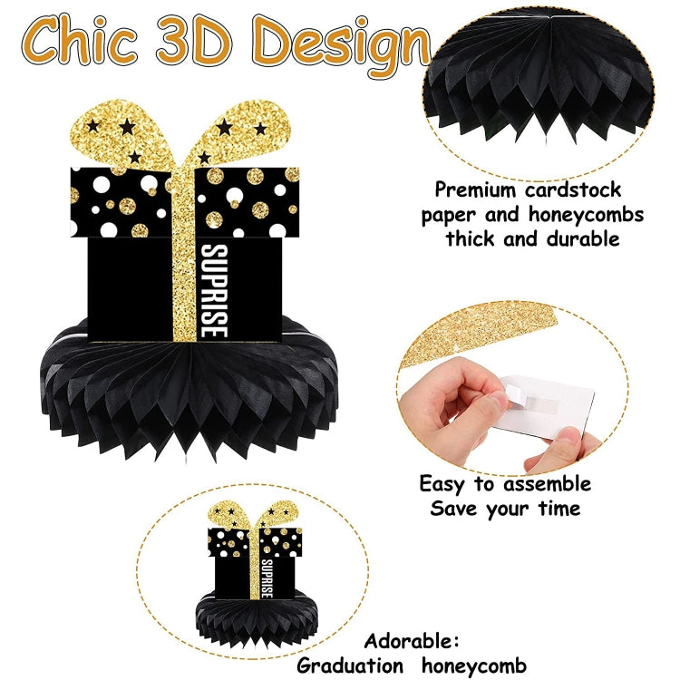 9 In 1 School Graduation Arrangement Ornament Honeycomb Ball Party Decoration