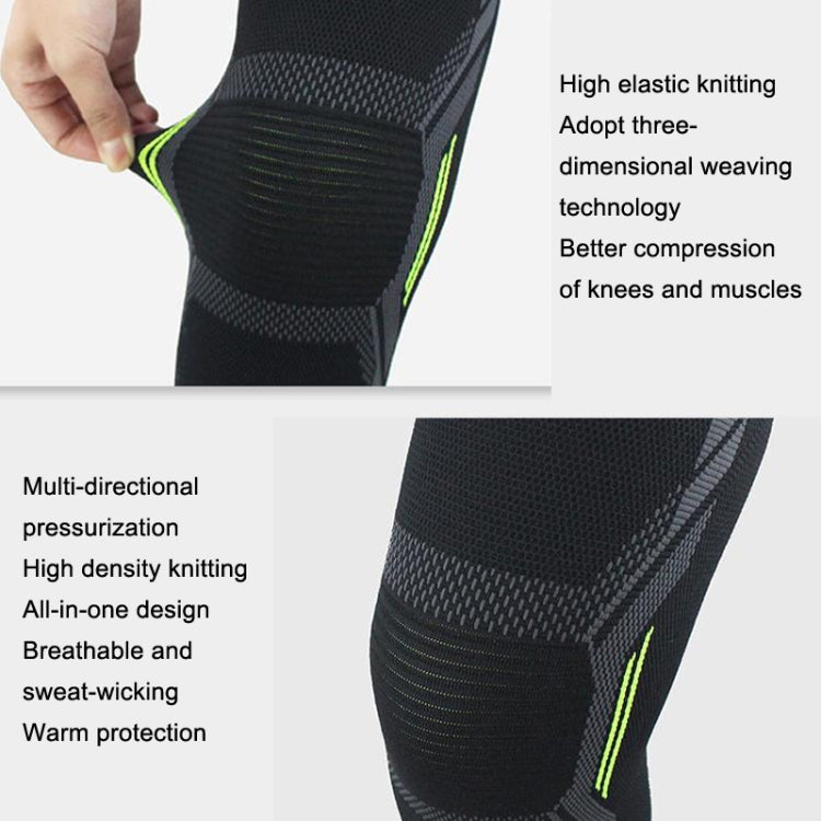 1 Pair Nylon Sports Protective Gear Four-way Stretch Knit Knee Pads, Size: S