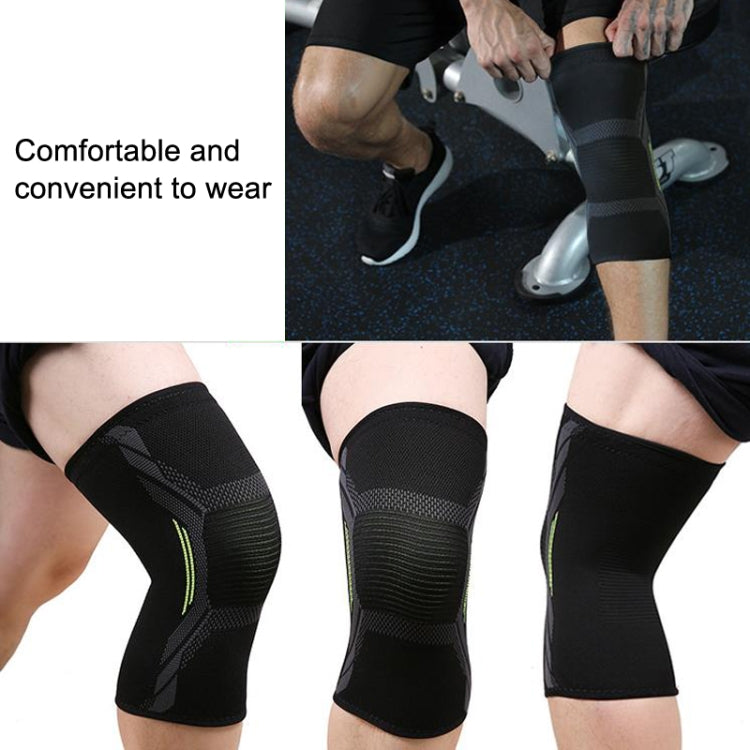1 Pair Nylon Sports Protective Gear Four-way Stretch Knit Knee Pads, Size: S