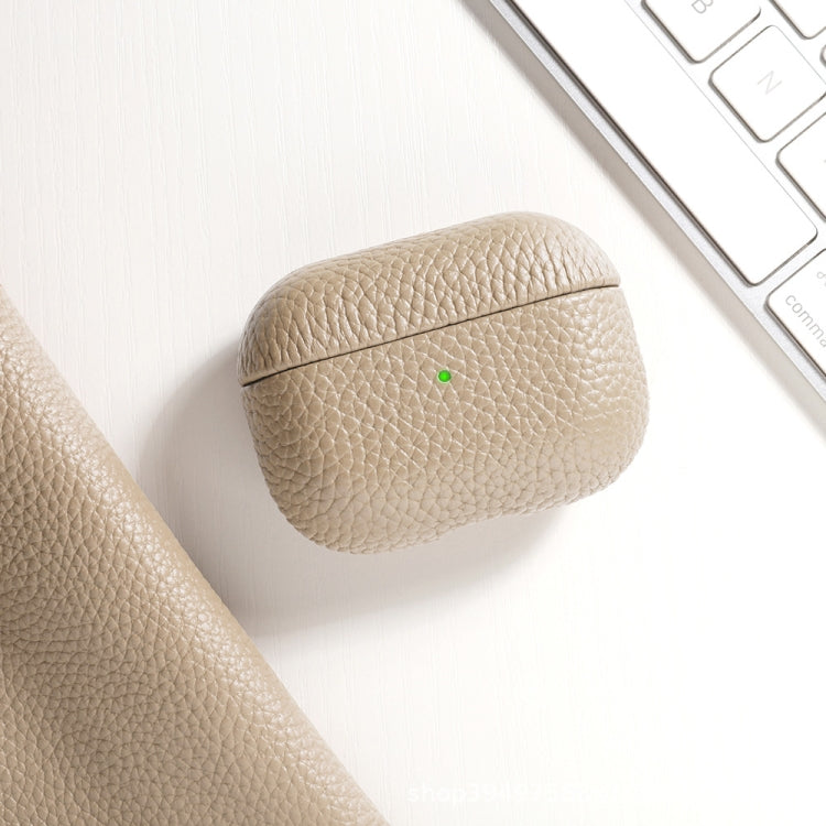 All-Inclusive Style Lychee Grain Cowhide Earphone Case  For AirPods 3