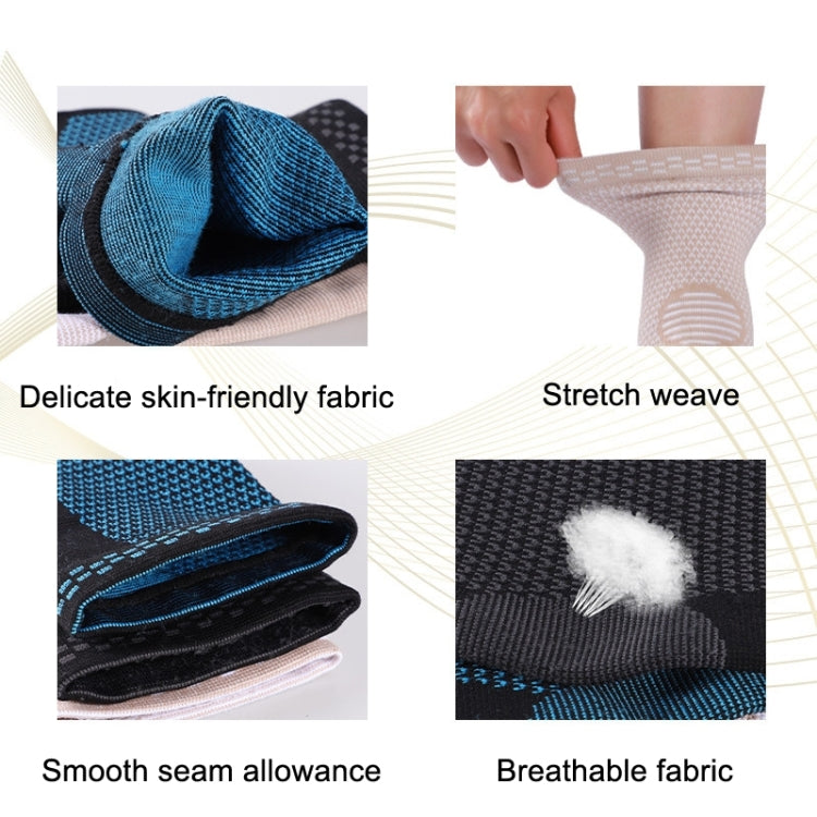 1 Pair Nylon Knitted Ankle Pads Compression Support Anti-sprain Cycling Protective Gear