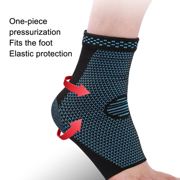 1 Pair Nylon Knitted Ankle Pads Compression Support Anti-sprain Cycling Protective Gear
