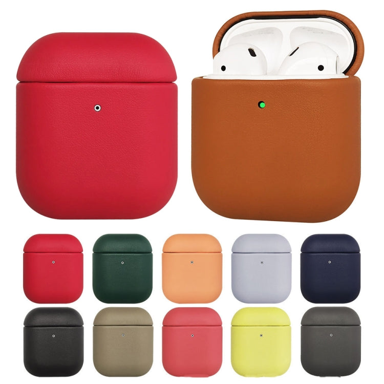 All-inclusive PU Earphone Protective Case For AirPods 1/2