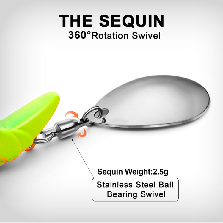 5 PCS Lead Material Fish Shape Anti-hanging Bottom Hook, Specification: 15g