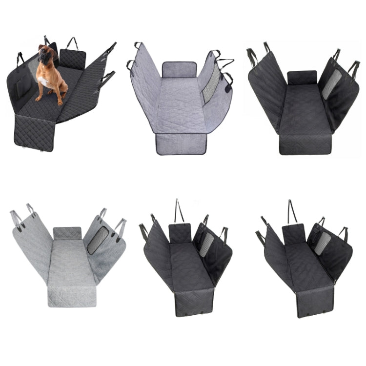 Car Rear Seat Waterproof Bite Resistant Pet Cushion, Color: CZD-004GY-S Small(137x147cm)