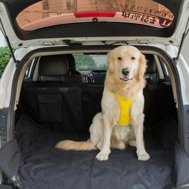 Car Rear Seat Waterproof Bite Resistant Pet Cushion, Color: CZD-B2-13 Cedic Black)(137x147cm)
