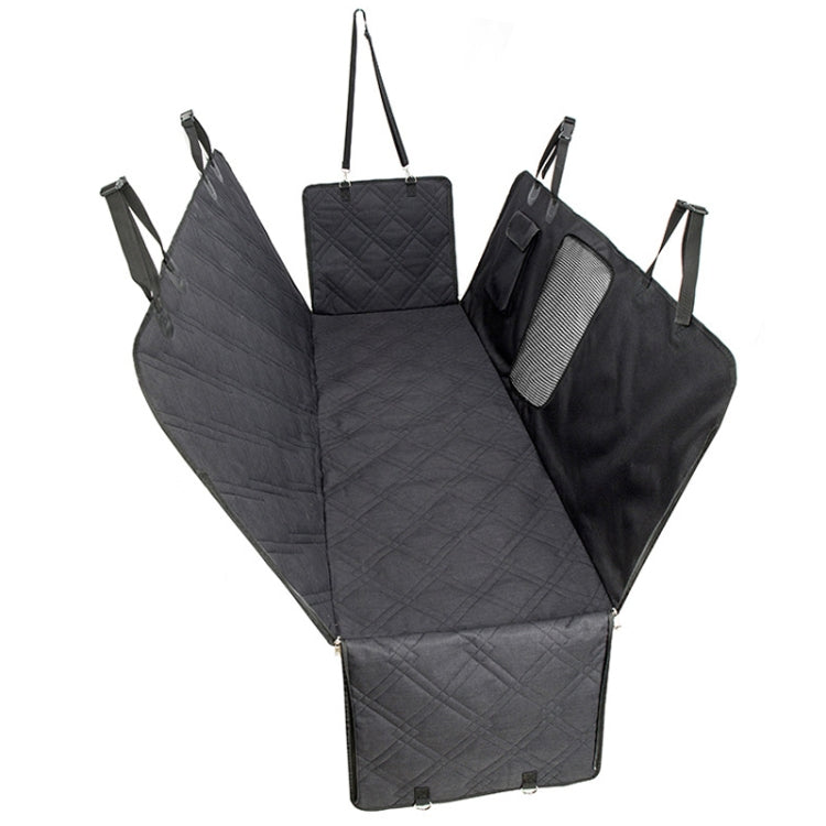 Car Rear Seat Waterproof Bite Resistant Pet Cushion, Color: CZD-B4-13 Cedic Black(137x147cm)