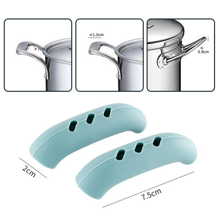 5 Pair Silicone Pot Handle Insulation Cover Iron Pot Handle Cover