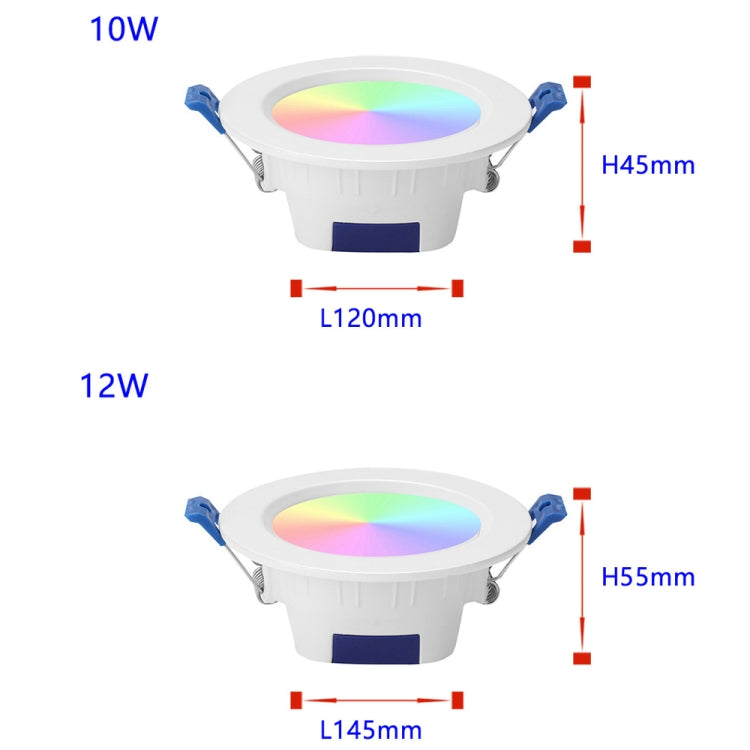 H3L001-2 10W/12W WIFI Voice Control RGB Downlight ZigBee Model