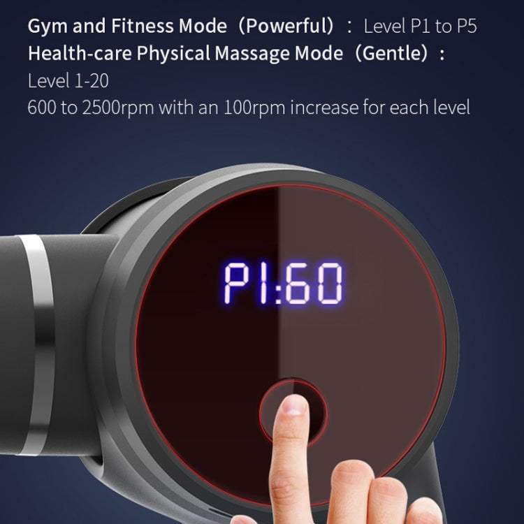 JM09  25-speed Rechargeable Fascia Massager  Muscle Relaxer(Black)