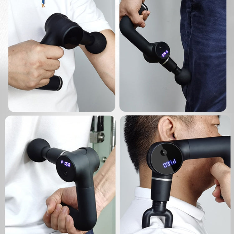 JM09  25-speed Rechargeable Fascia Massager  Muscle Relaxer(Black)