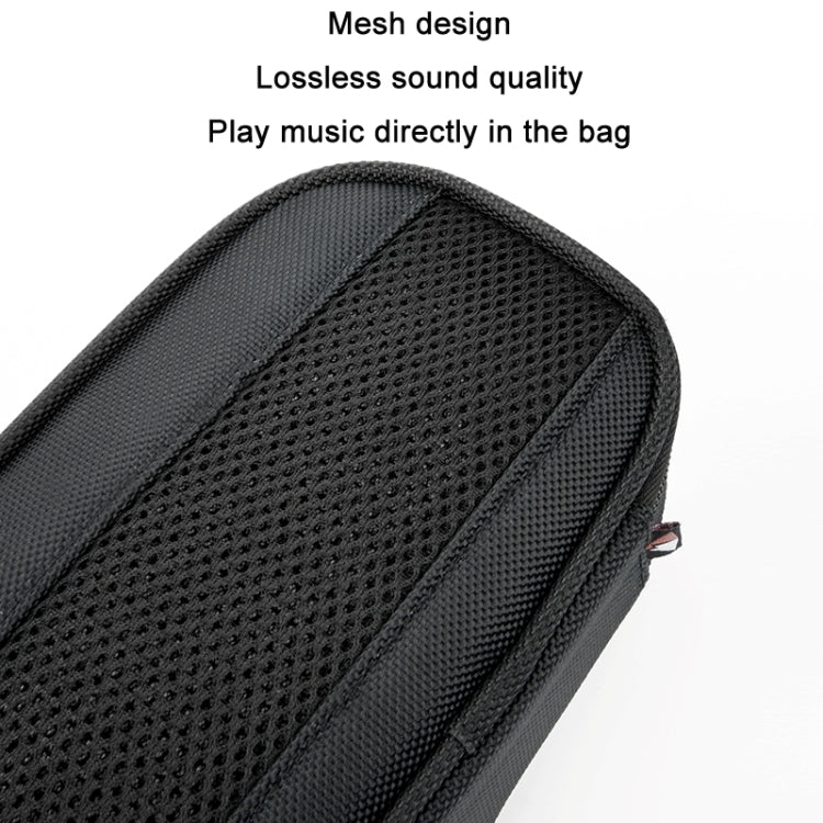 Bluetooth Speaker Mesh EVA Storage Bag for Bose SoundLink Flex(Black)