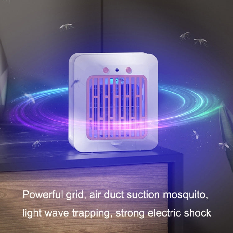 Violet Electric Mosquito Killer Lamp Indoor USB Inhalation Physical Mosquito Trap(Green)