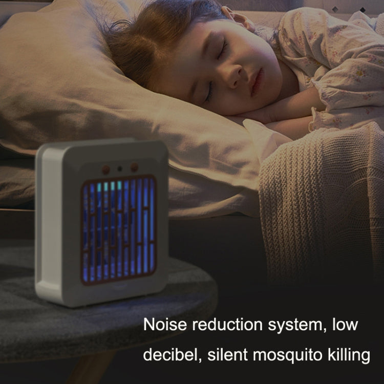 Violet Electric Mosquito Killer Lamp Indoor USB Inhalation Physical Mosquito Trap(Green)
