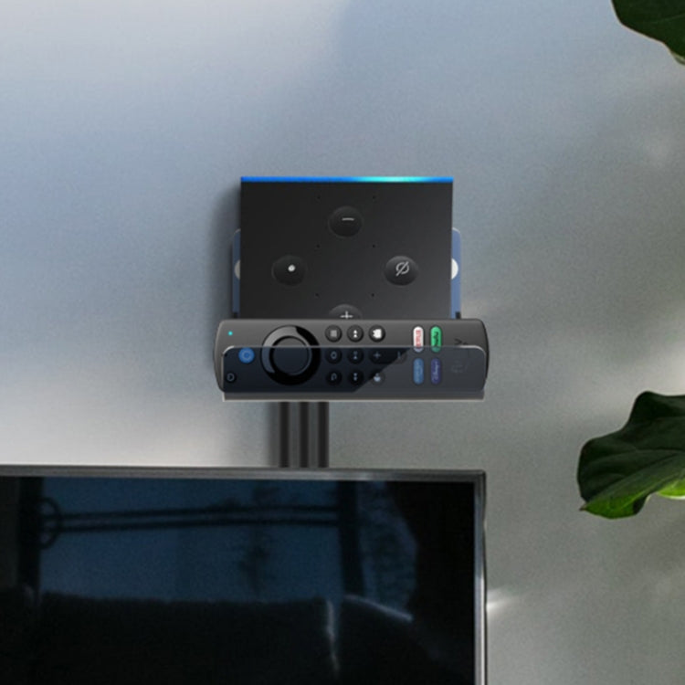 Set Top Box Wall Storage Mount For Amazon Fire TV(Half-transparent Tea Black)