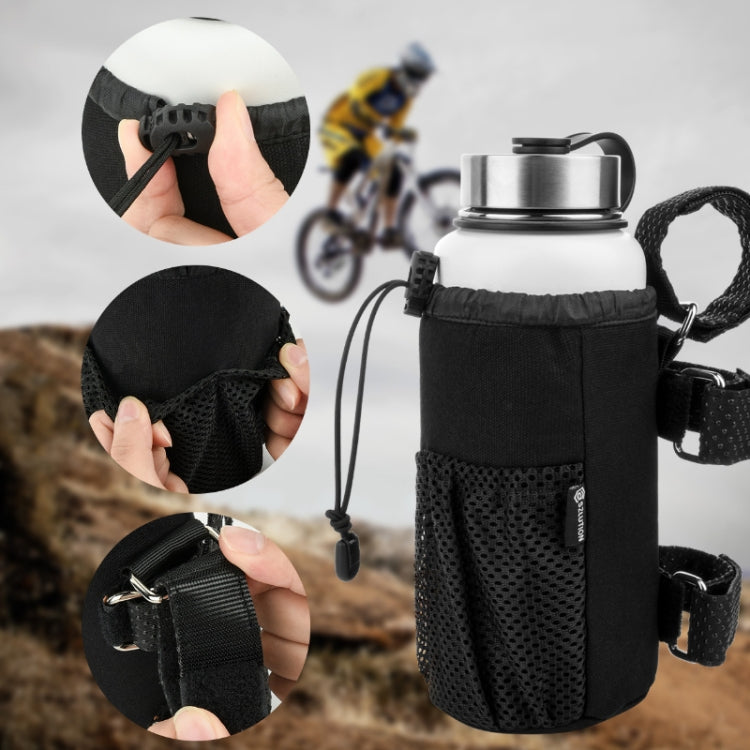 Bicycle Cup Holder Bike Universal Speaker Storage Bag(Black)