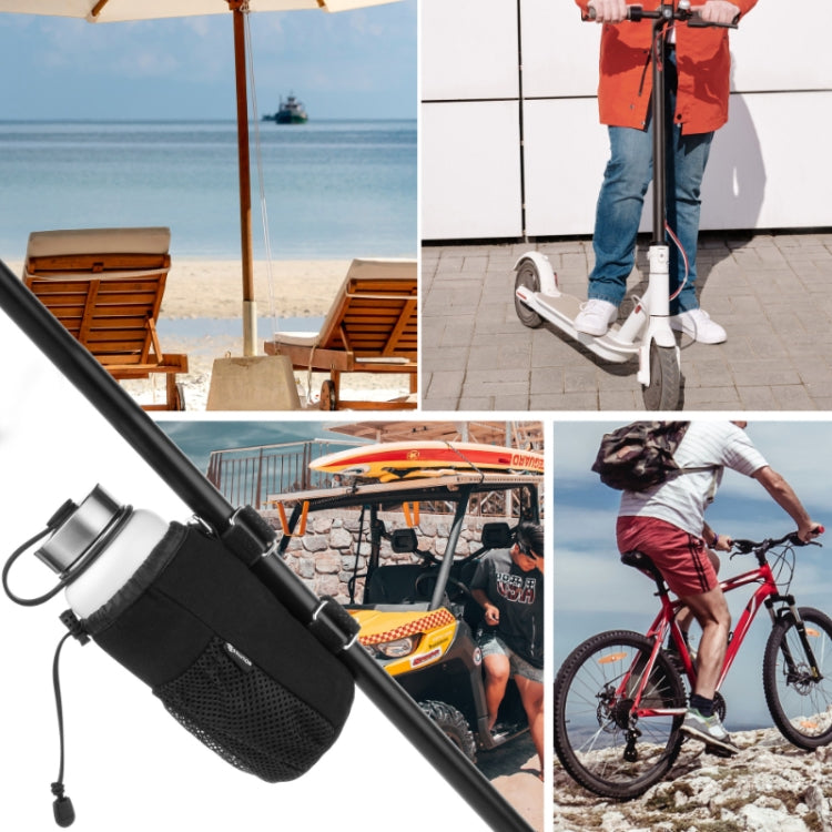 Bicycle Cup Holder Bike Universal Speaker Storage Bag(Black)