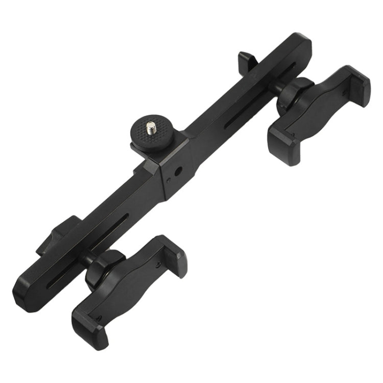 Universal Removable Rotating Live Dual-Camera Bracket, Spec: Dual Phone Clip