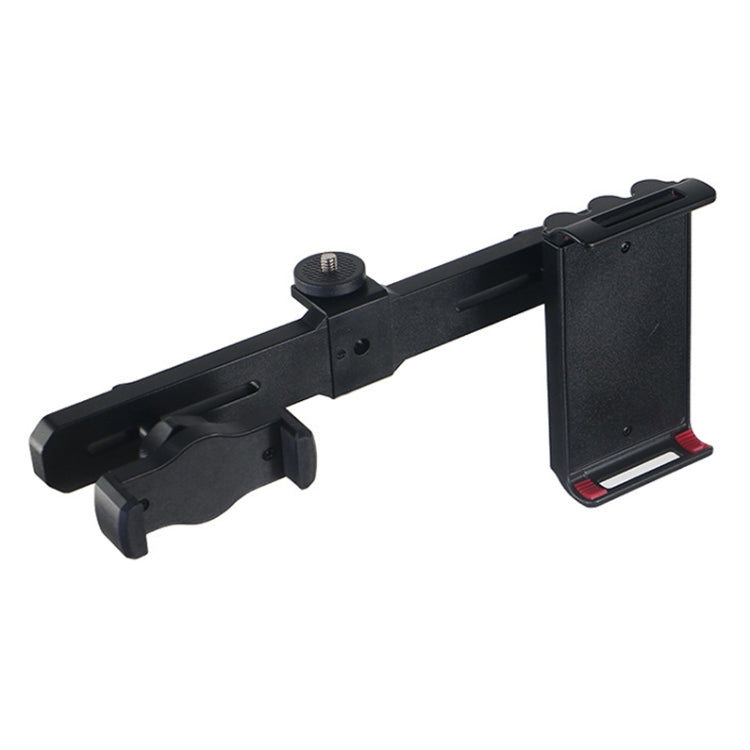 Universal Removable Rotating Live Dual-Camera Bracket, Spec: Phone Clip+Tablet Clip