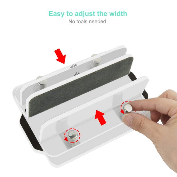 Acrylic Laptop Cooling Storage Bracket Adjustable Base(Transparent)