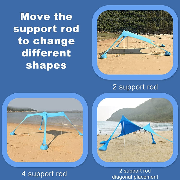 Outdoor Beach Lycra Canopy Camping Tent Sunshade Fishing Tent, Size: 300x300x200cm