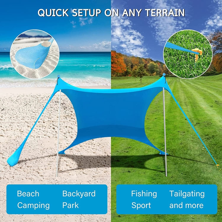 Outdoor Beach Lycra Canopy Camping Tent Sunshade Fishing Tent, Size: 300x300x200cm