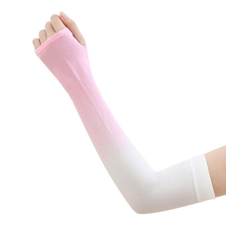 1 Pairs Summer Ladies Gradient Ice Silk Sleeve