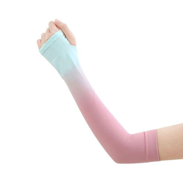 1 Pairs Summer Ladies Gradient Ice Silk Sleeve