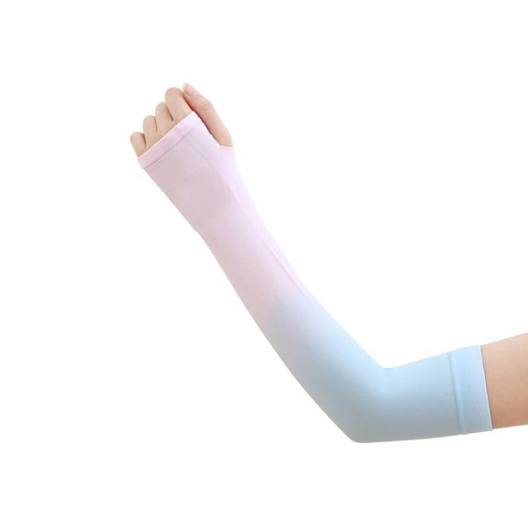 1 Pairs Summer Ladies Gradient Ice Silk Sleeve