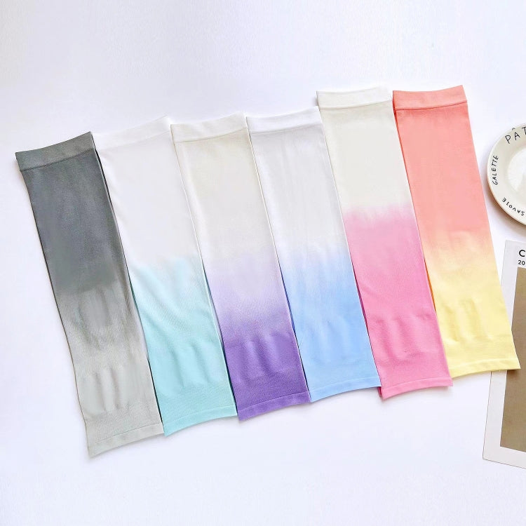 1 Pairs Summer Ladies Gradient Ice Silk Sleeve