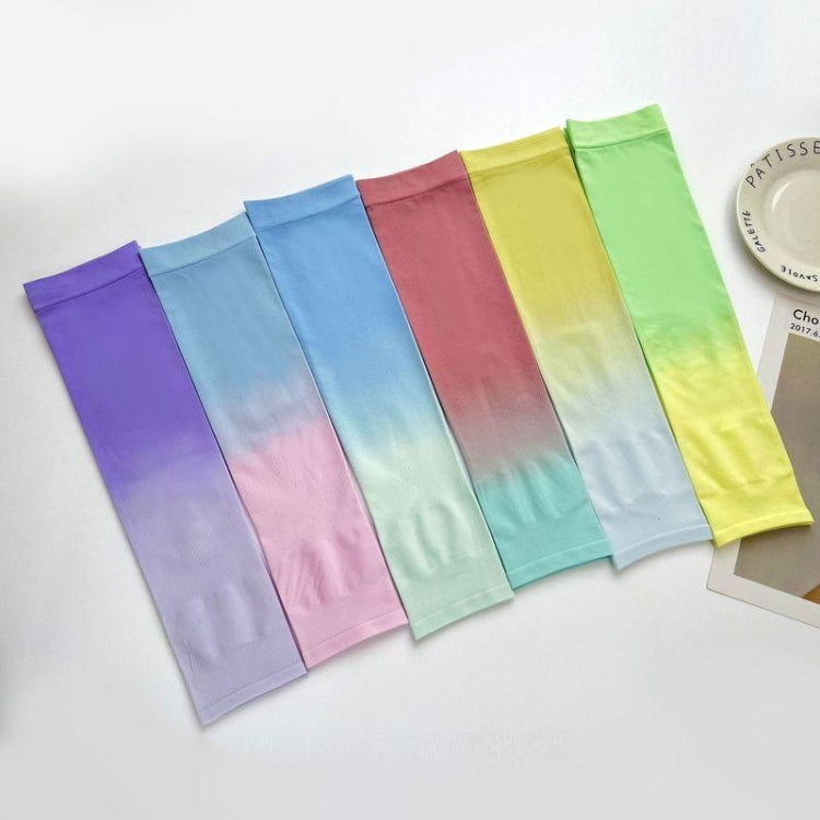 1 Pairs Summer Ladies Gradient Ice Silk Sleeve