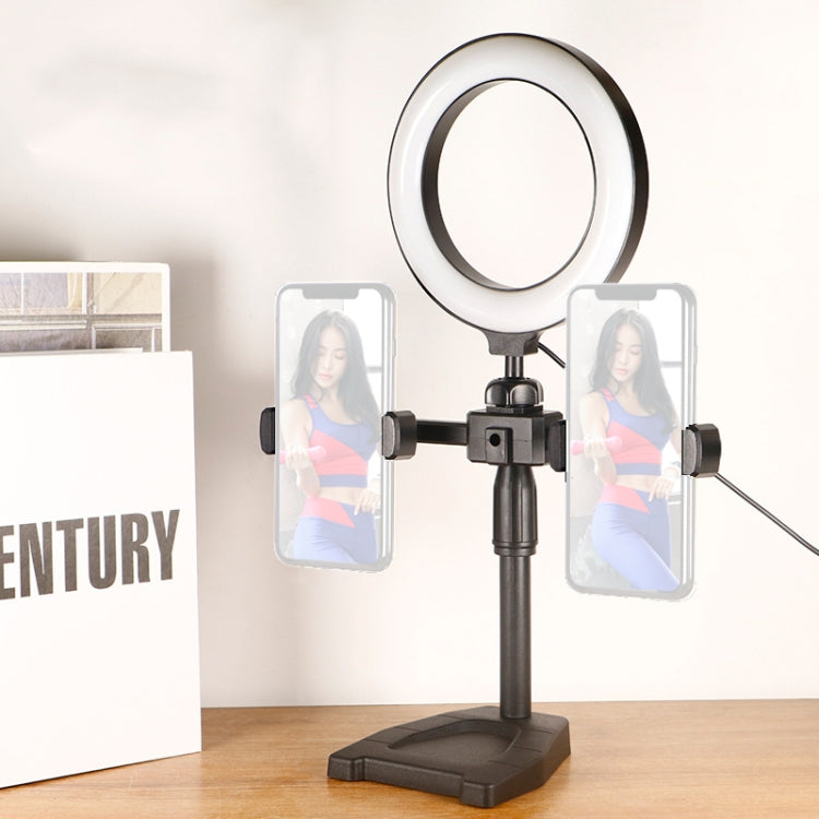 A1 Phone Live Bracket with LED Ring Fill Light, Spec: Dual-camera