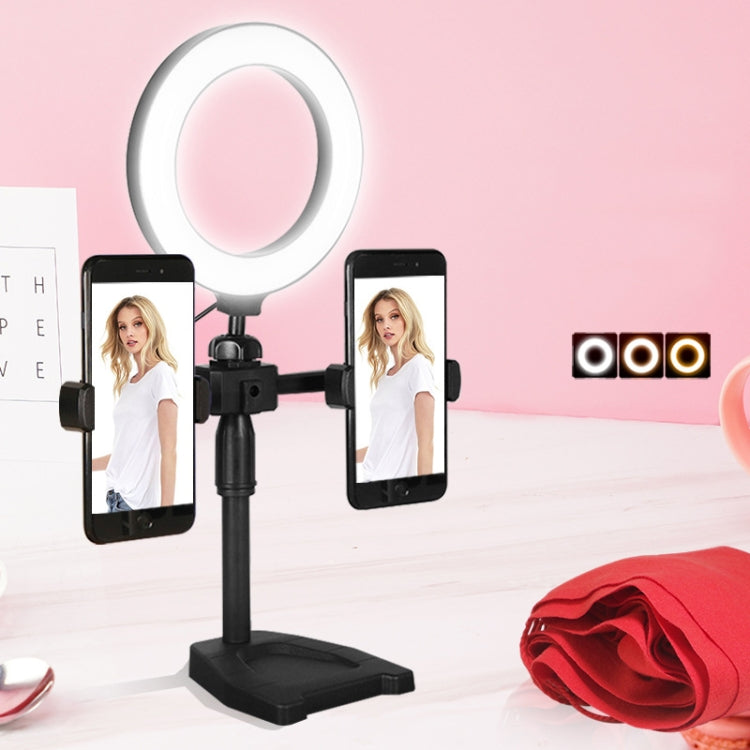 A1 Phone Live Bracket with LED Ring Fill Light, Spec: Three-camera