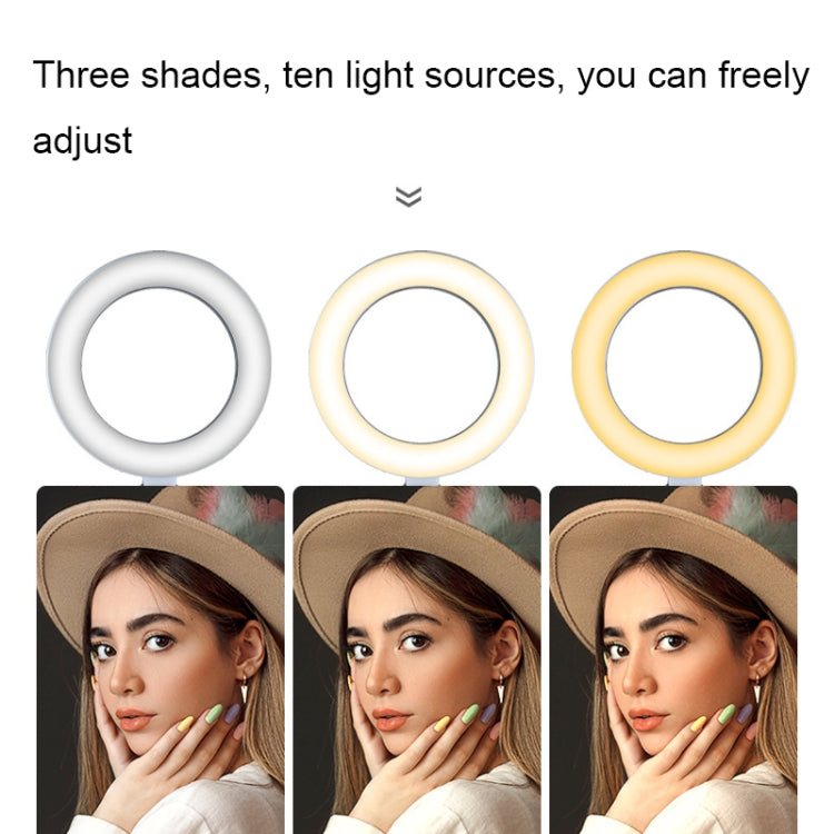 A1 Phone Live Bracket with LED Ring Fill Light, Spec: Three-camera