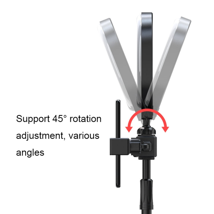 A1 Phone Live Bracket with LED Ring Fill Light, Spec: Three-camera