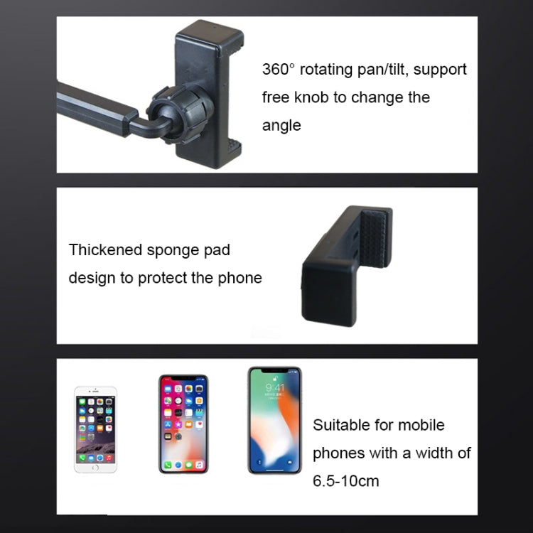 A1 Phone Live Bracket with LED Ring Fill Light, Spec: Three-camera