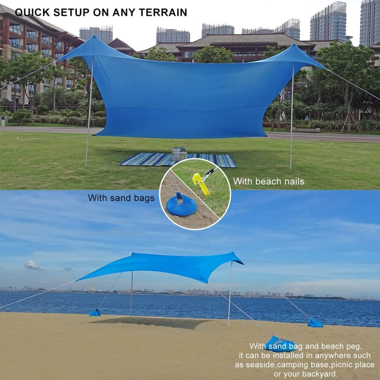 Outdoor Beach Lycra Canopy Camping Tent Sunshade Fishing Tent, Size: 300x300x200cm
