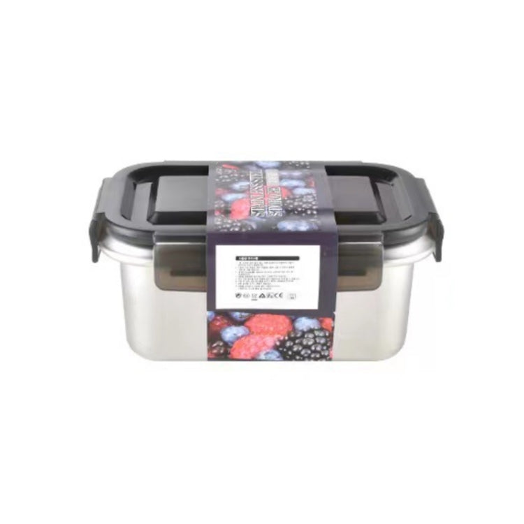Refrigerator Refrigerated Storage Stainless Steel Airtight Crisper, Capacity: Rectangular 1000ML