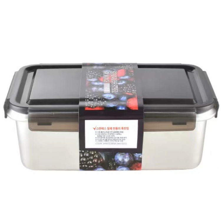 Refrigerator Refrigerated Storage Stainless Steel Airtight Crisper, Capacity: Rectangular 2000ML