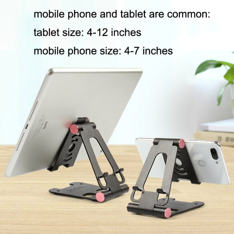 XY-02 Folding Live Aluminum Alloy Desktop Tablet Computer Mobile Phone Bracket