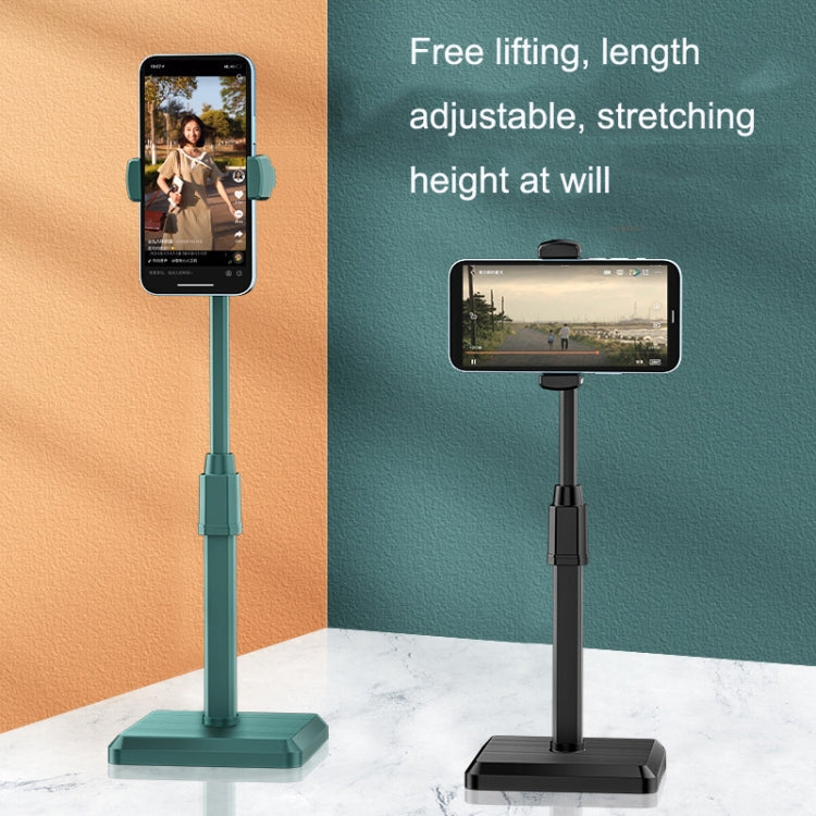 2 PCS Desktop Mobile Phone Live Broadcast Bracket Online Class Telescopic Floor Stand