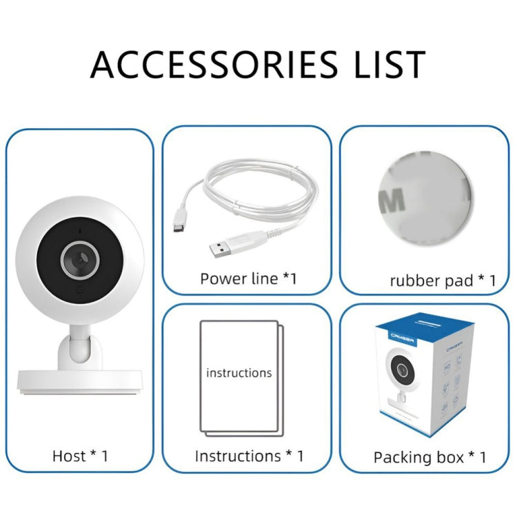 A2 1080P Smart Wifi Camera Infrared Night Vision Network Home Security Camera
