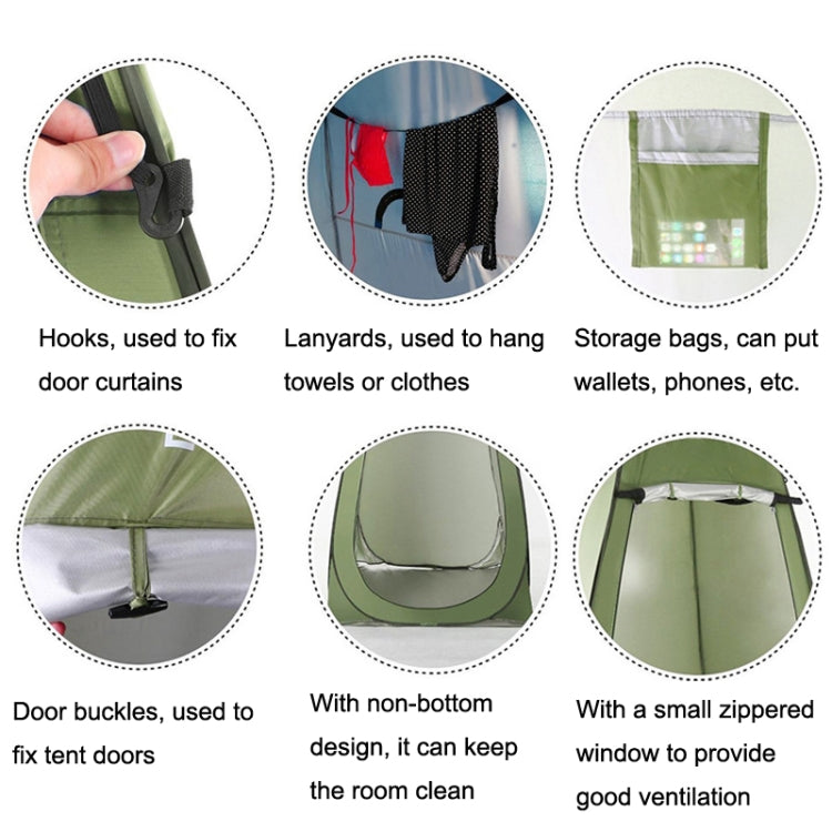 Outdoor Camping Toilet Changing Tent Automatic Shower Bathing Tent, Style: Double Person