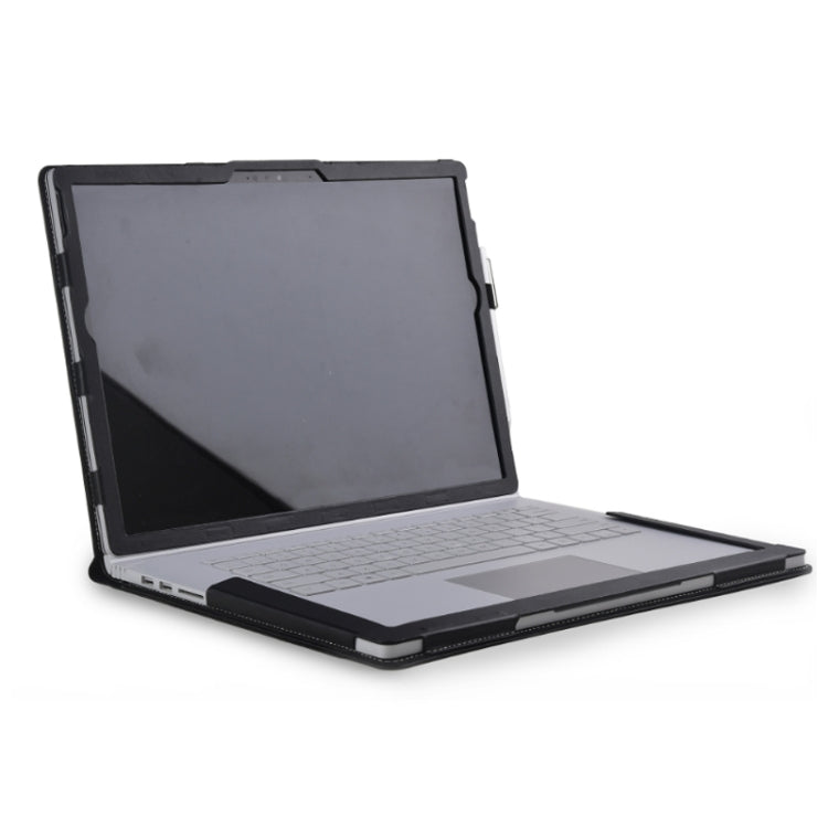 15 Inch Computer Case With Keyboard Stand For Surface Book 2/3(Black)